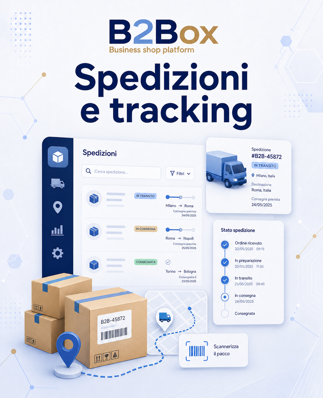 Gestione spedizioni e tracking
